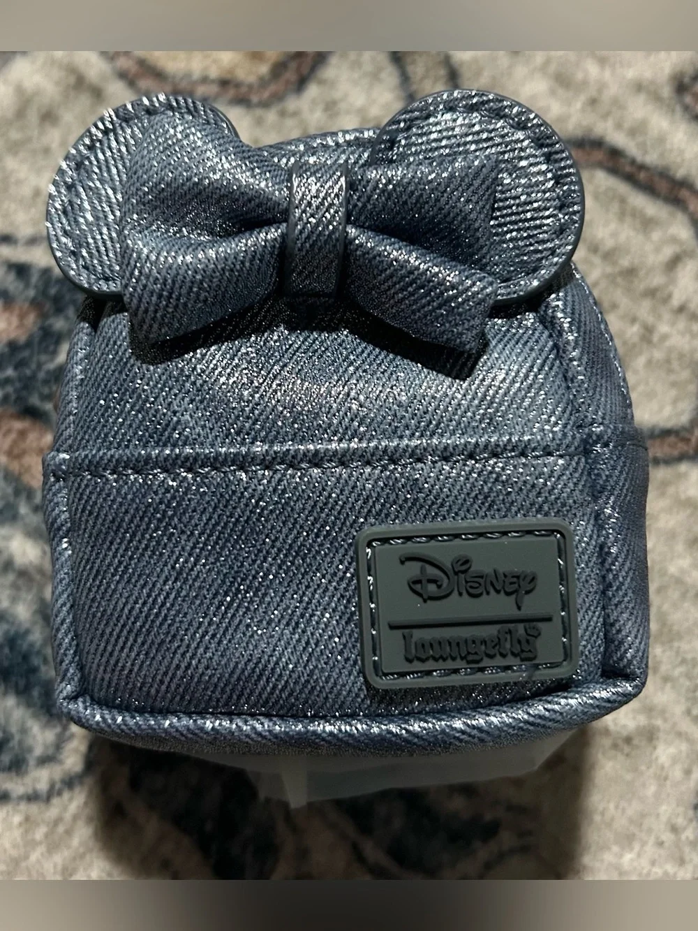 NEW Loungefly Disney Minnie Mouse Blind Box Mini Backpack Keychain Charm - Denim